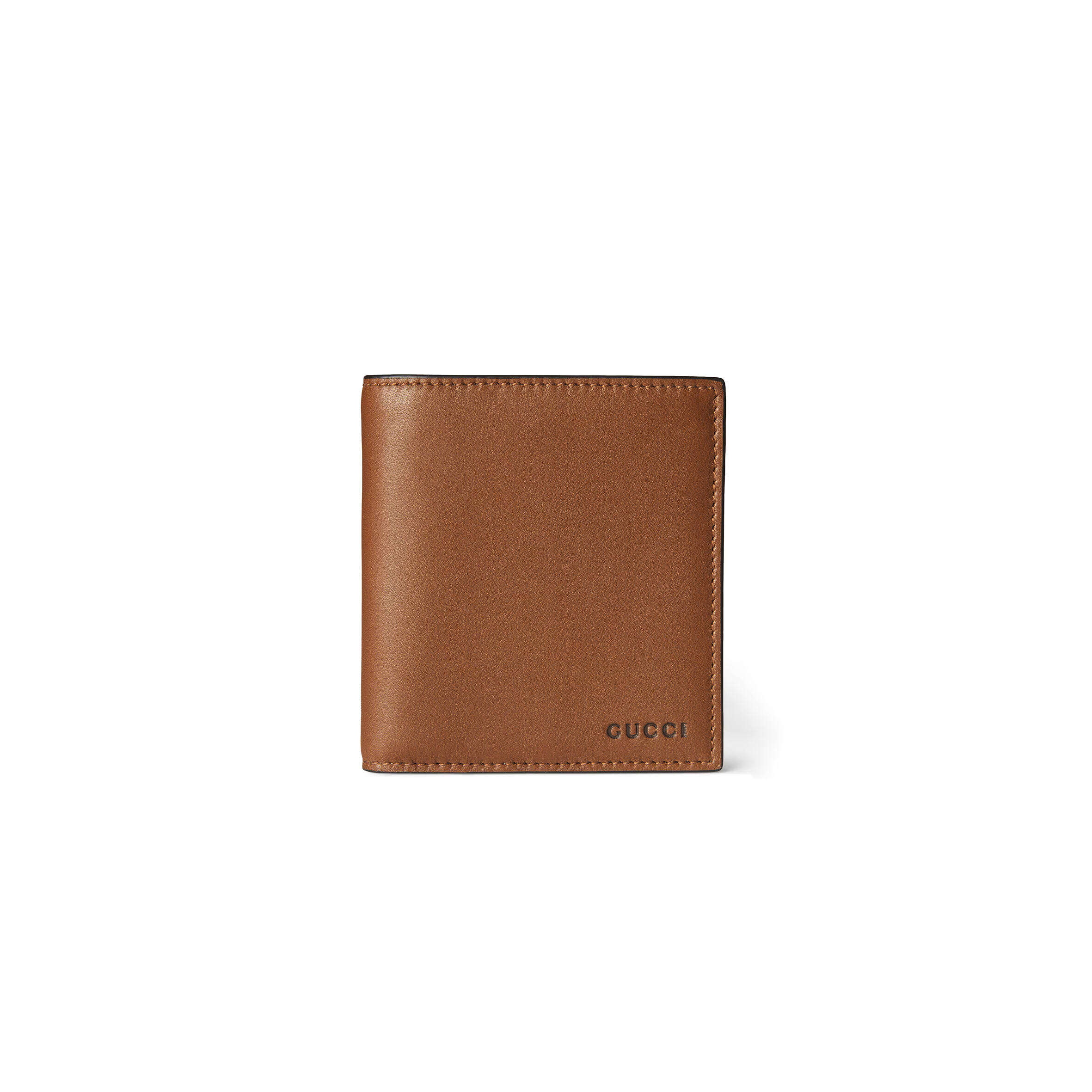 GUCCI GG EMBLEM BI-FOLD EMBOSSED WALLET 818949 (20*10cm)